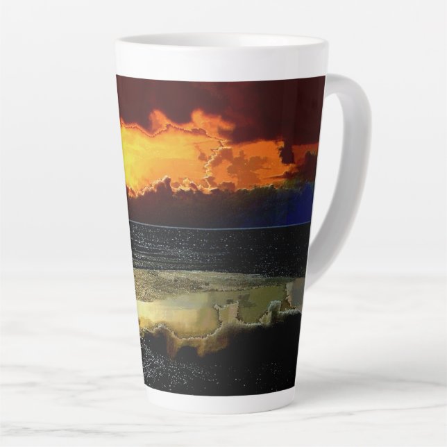 CANECA DE CAFÉ LATTE SUNSET (Ângulo direito)