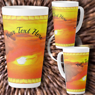Caneca De Café Latte Sunset 2443