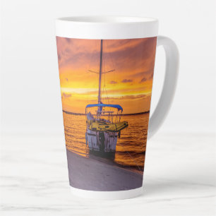 Caneca De Café Latte Sunset de Fogo Navarre da Flórida