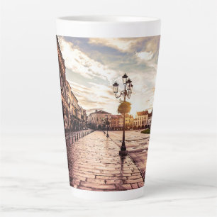 Caneca De Café Latte Sunset over quadrado em Padova, Itália