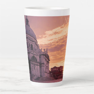 Caneca De Café Latte Sunset sobre Basilica na Praça de Veneza