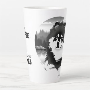 Caneca De Café Latte SUOMI - Lapphund latine mug com texto