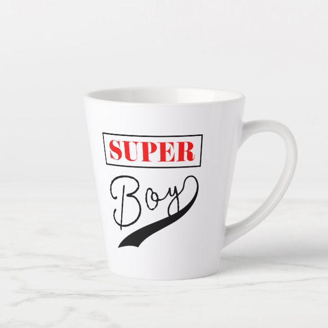 Caneca De Café Latte Super Boy (Direita)