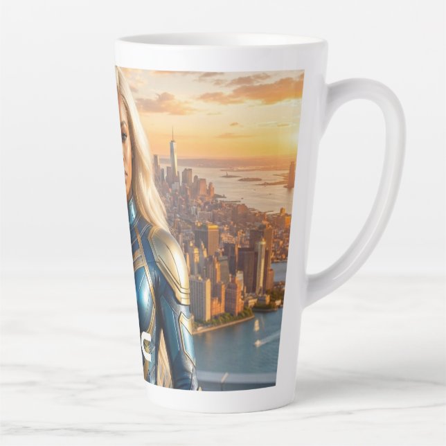 CANECA DE CAFÉ LATTE SUPER-HERÓI - NYC (Direita)