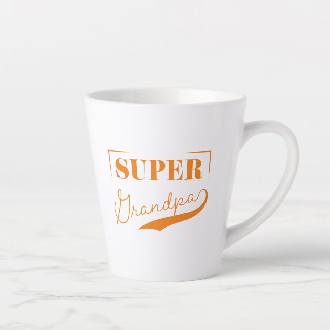 Caneca De Café Latte Super vovô (Direita)