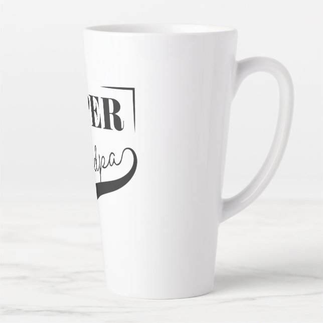 Caneca De Café Latte Super vovô (Direita)