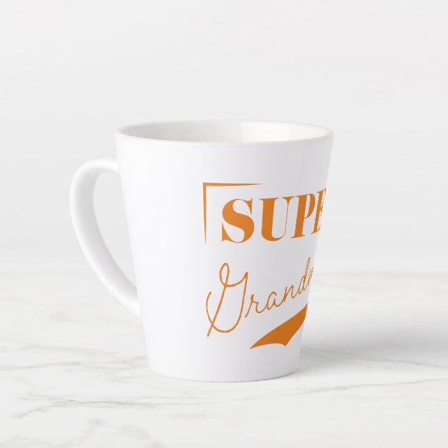 Caneca De Café Latte Super vovó (Ângulo esquerdo)