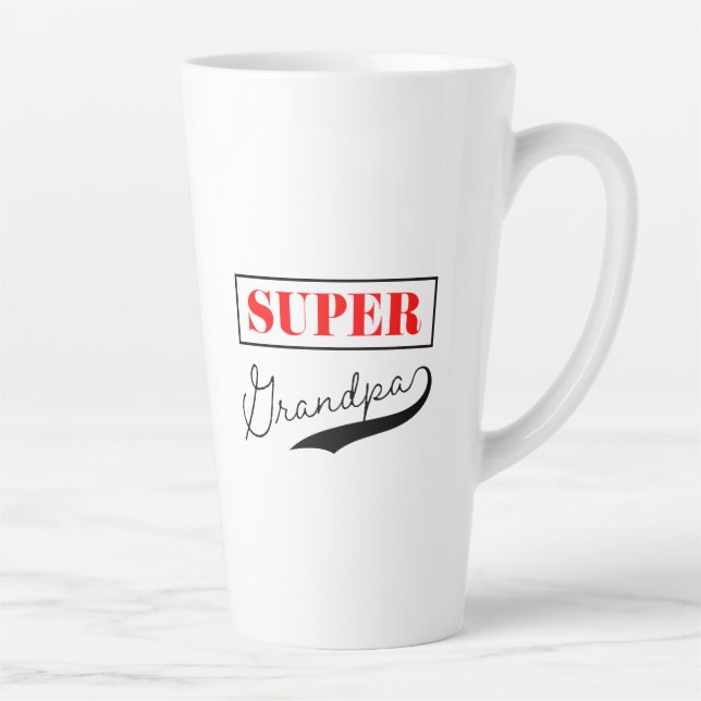 Caneca De Café Latte Super vovô (Direita)