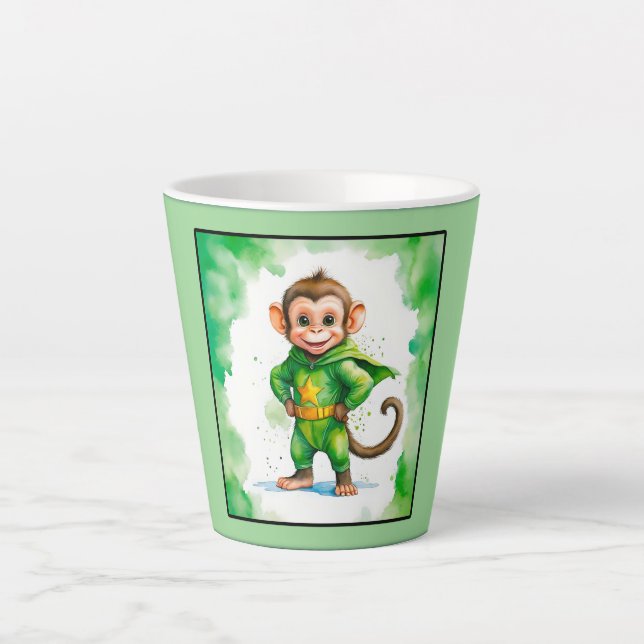 Caneca De Café Latte Superaffe, (Frente)