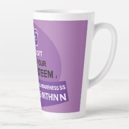 Caneca De Café Latte Suporte a distúrbios alimentares