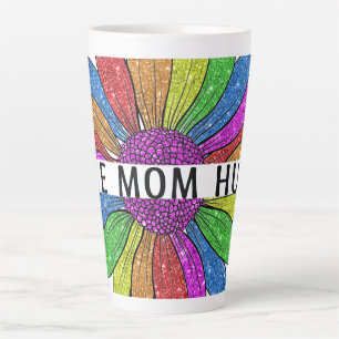 Caneca De Café Latte Suporte de Orgulho LGBTQIA+ para a Mãe Livre Abraç