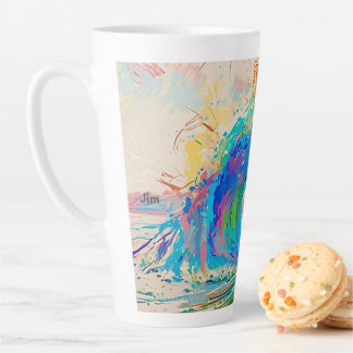 Caneca De Café Latte Surfista