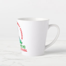 Caneca De Café Latte Surgeon Cartoon Art For Postgrad Students