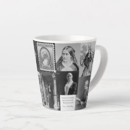 Caneca De Café Latte Susan B Anthony Sufrage Collage Feminista