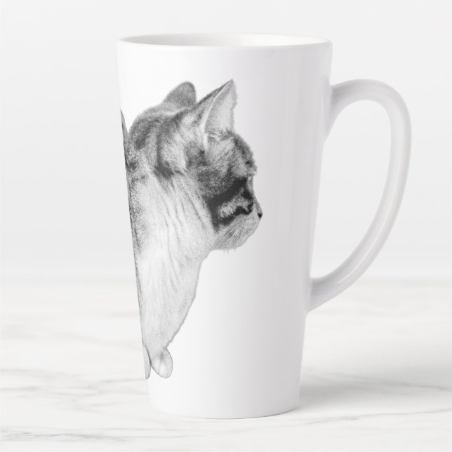 Caneca De Café Latte Sussurros em Pensamento (Direita)