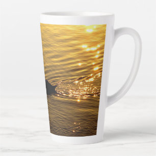 Caneca De Café Latte Swan ouro