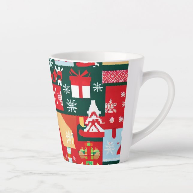 Caneca De Café Latte Sweater Feio Natal 1 (Direita)
