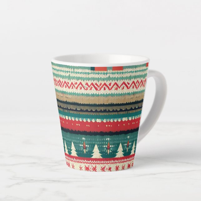 Caneca De Café Latte Sweater Feio Natal 3 (Ângulo direito)