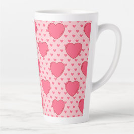 Caneca De Café Latte Sweet Happy Valentine’s Day Red Heart for Lovers