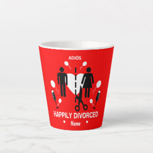 Caneca De Café Latte T-Shirt do Partido Funny Divorce