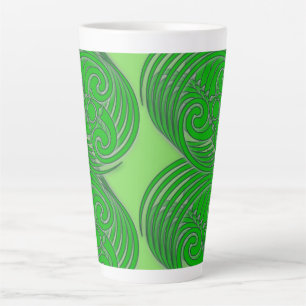 Caneca De Café Latte Taça Celta de Latte Espiral