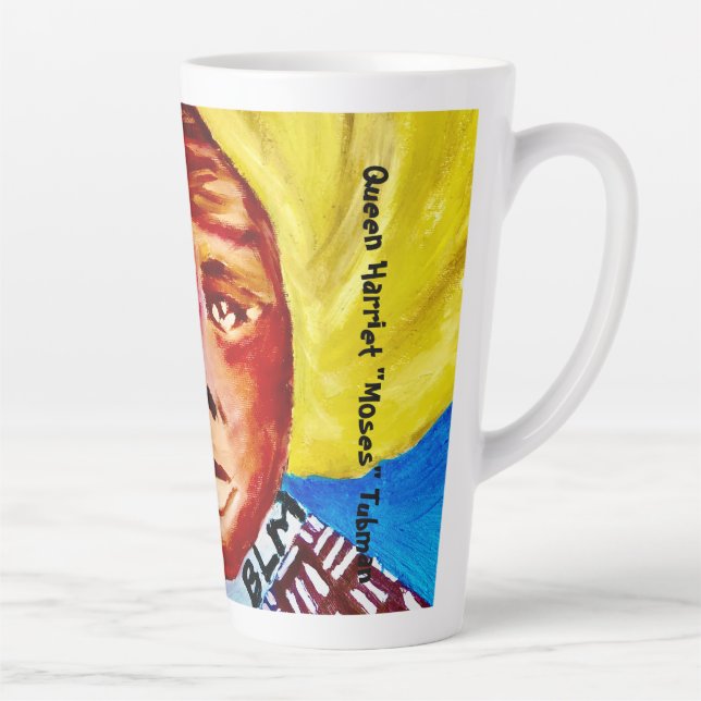 Caneca De Café Latte Taça Cerâmica da Rainha Harriet Tubman (Direita)