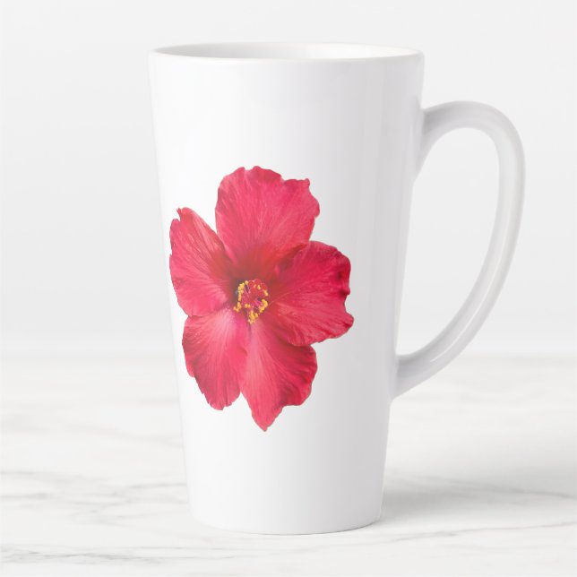 Caneca De Café Latte Taça do Café com Hibiscus (Direita)