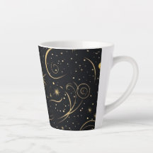 Taça Espresso Dourada Celestial