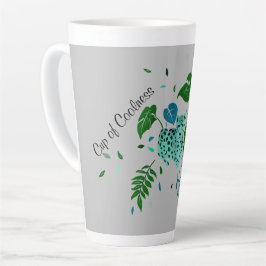 Caneca De Café Latte Taça Leopardo de Coolness