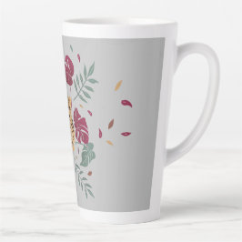 Caneca De Café Latte Taça Leopardo de Coolness