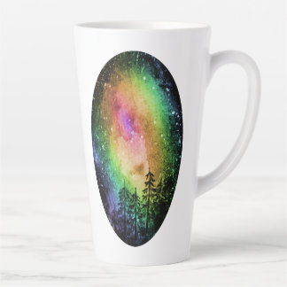 Caneca De Café Latte  Taça Rainbow Galaxy