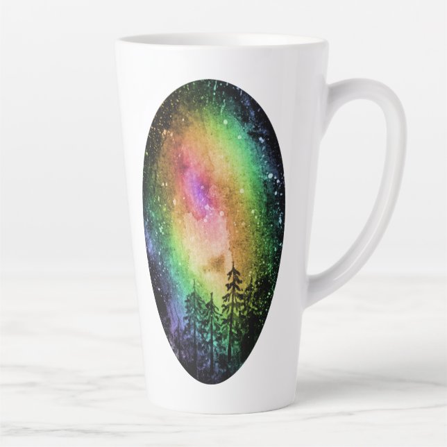 Caneca De Café Latte  Taça Rainbow Galaxy (Direita)