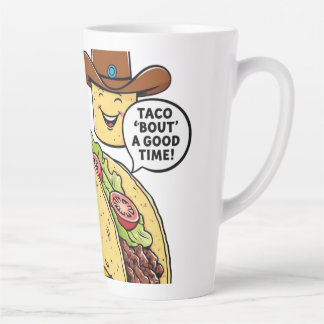 Caneca De Café Latte Taco Cowboy Diversão Mug