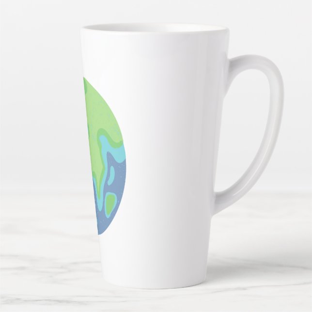 Caneca De Café Latte Tall Earth Mug (Direita)