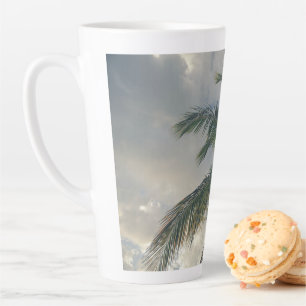 Caneca De Café Latte Tall Vacation Palm Mug