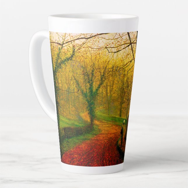 Caneca De Café Latte Tarde de Novembro Stapleton Park Grimshaw (Ângulo esquerdo)