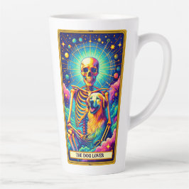 Caneca De Café Latte Tarot Dog Lover Mug