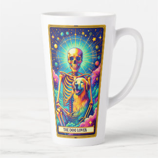 Caneca De Café Latte Tarot Dog Lover Mug