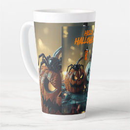 Caneca De Café Latte Tasse de Citrouille Hello Halloween!