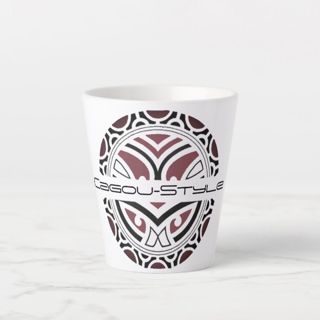 Caneca De Café Latte Tasse latte Cagou-Style (Frente)