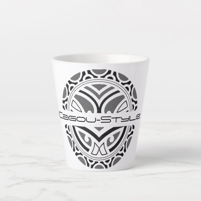 Caneca De Café Latte Tasse latte Cagou-Style (Frente)