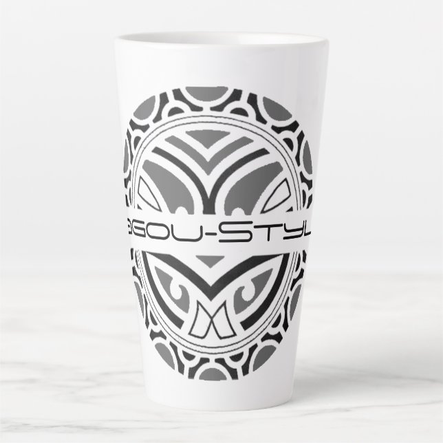 Caneca De Café Latte Tasse latte Cagou-Style (Frente)