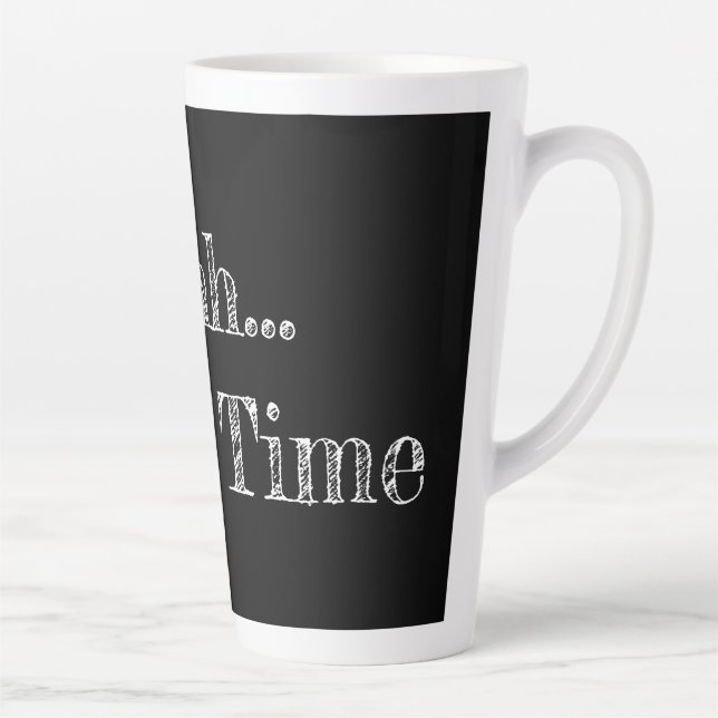 Caneca De Café Latte Tasse Latte Time (Direita)