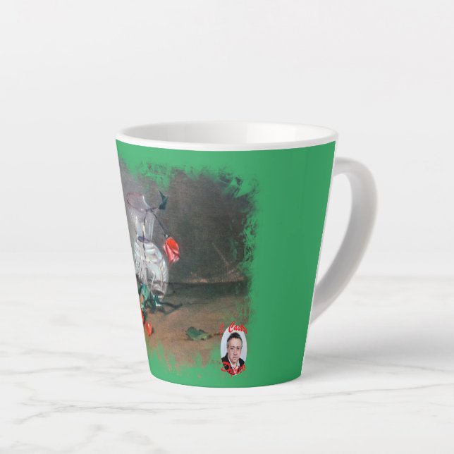 Caneca De Café Latte Taza De Café Latte Bodegón (Ângulo direito)
