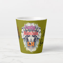 Caneca De Café Latte Taza Lady Géminis – Energía dual