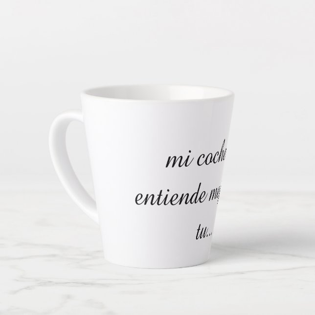 Caneca De Café Latte taza vilianes de humor  (Ângulo esquerdo)