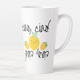 Caneca De Café Latte Tchau, Tchau! [com limão (limoni)]