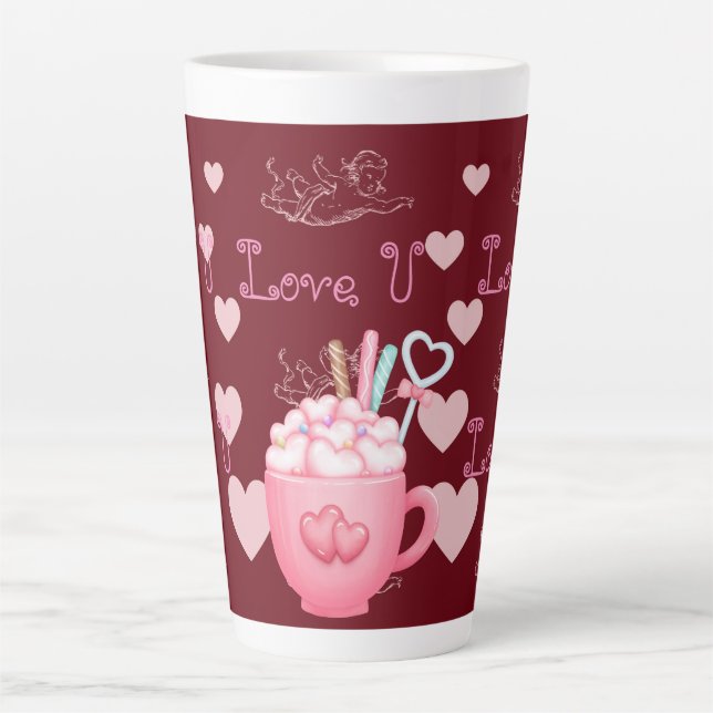 Caneca De Café Latte Te Amo (Frente)