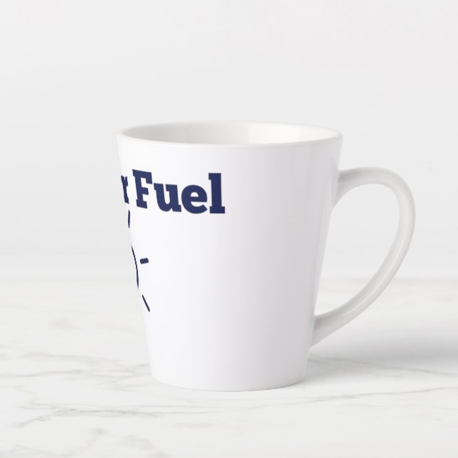 Caneca De Café Latte Teacher Fuel Mug (Direita)