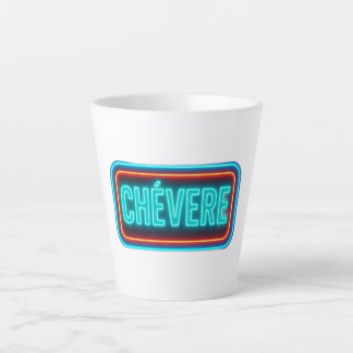 Caneca De Café Latte Teacup Chevere Neon Design